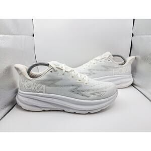 Size 8B W | 6.5B M - Hoka One One Clifton 9 White (Women's) - 1127896 WWWH